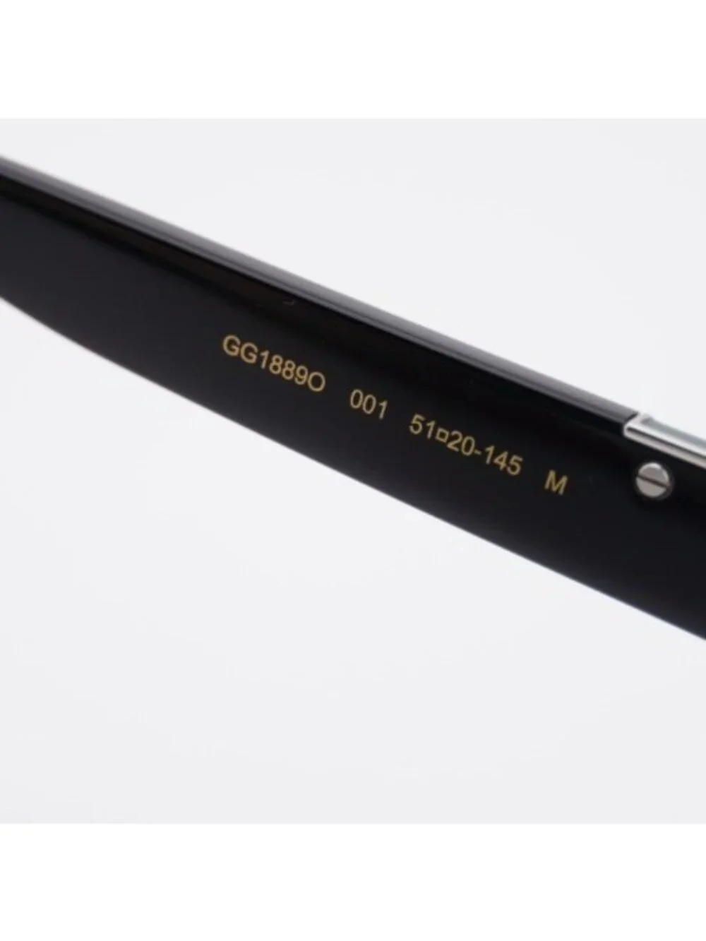 Gucci GG1889O 001 Eyeglasses Black 51mm Square Frame